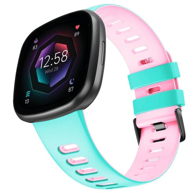 Twin Sport Armbånd Fitbit Sense 2 - Mint/pink