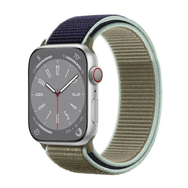 Nyon Armbånd Apple Watch 8 (41mm) - Khaki Blue