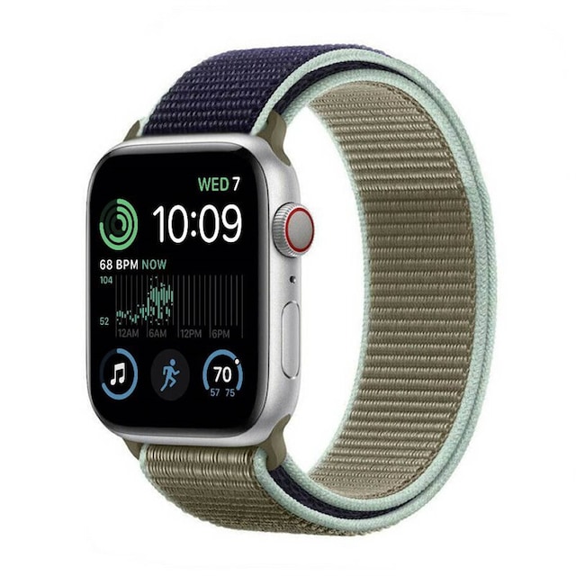 Nyon Armbånd Apple Watch SE 2022 (44mm) - Khaki Blue