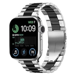 Armbånd Rustfrit stål Apple Watch SE 2022 (40mm) - Sølv/Sort