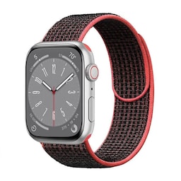 Nyon Armbånd Apple Watch 8 (45mm) - Svart/Röd
