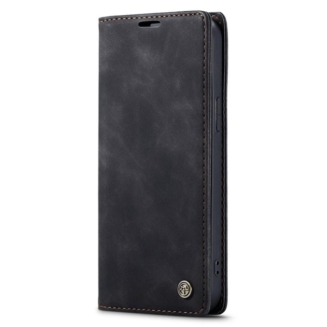 CASEME Retro tegnebog taske til iPhone 14 Plus - Sort