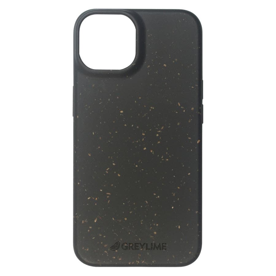 GreyLime iPhone 15 Biologisk Nedbrydeligt Cover Sort