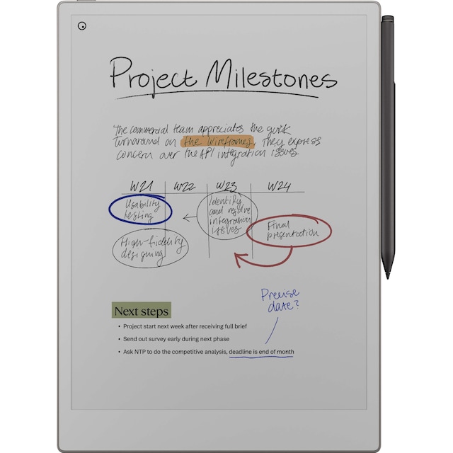 reMarkable Paper Pro E-ink tablet + Marker Plus sæt