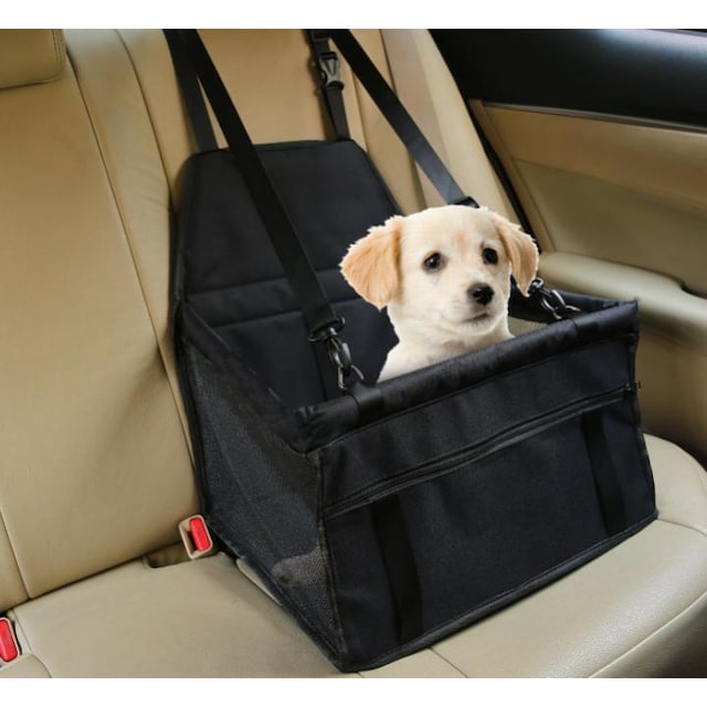 Pet car bag, black, small