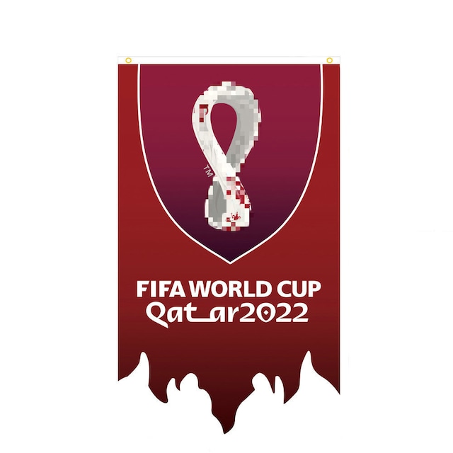 INF 2022 Qatar World Soccer Cup flag MultiColor