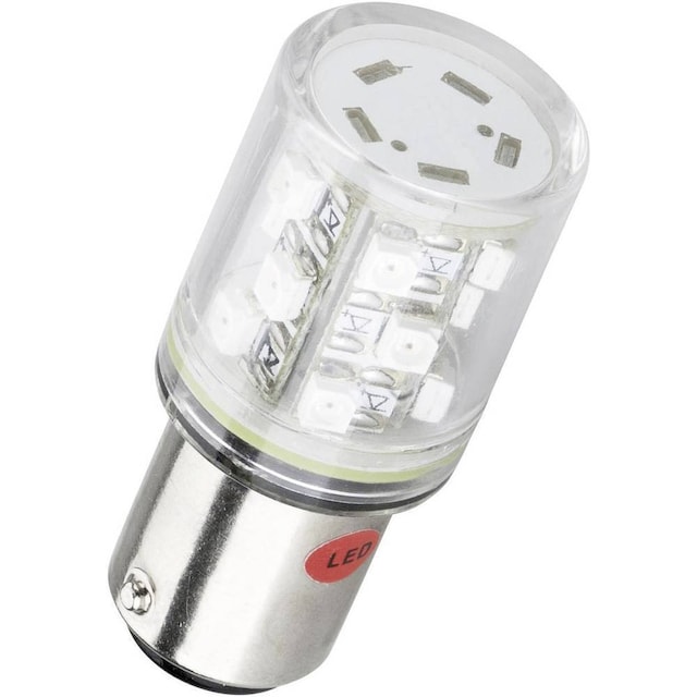 Barthelme LED-signallampe BA15d Blå 24 V/DC, 24 V/AC 4