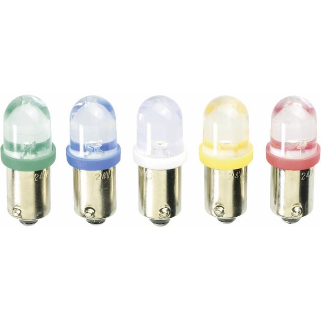 Barthelme LED-signallampe BA9s Hvid 24 V/DC, 24 V/AC 59092415
