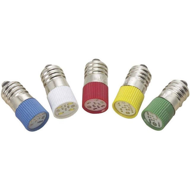 Barthelme LED-signallampe E10 Rød 220 V/DC, 220 V/AC