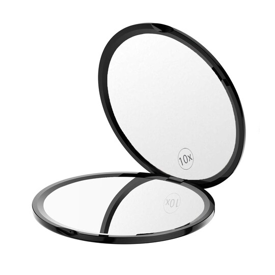 UNIQ Kompakt Dobbeltsidet Spejl med 10X forstørrelse | Elgiganten