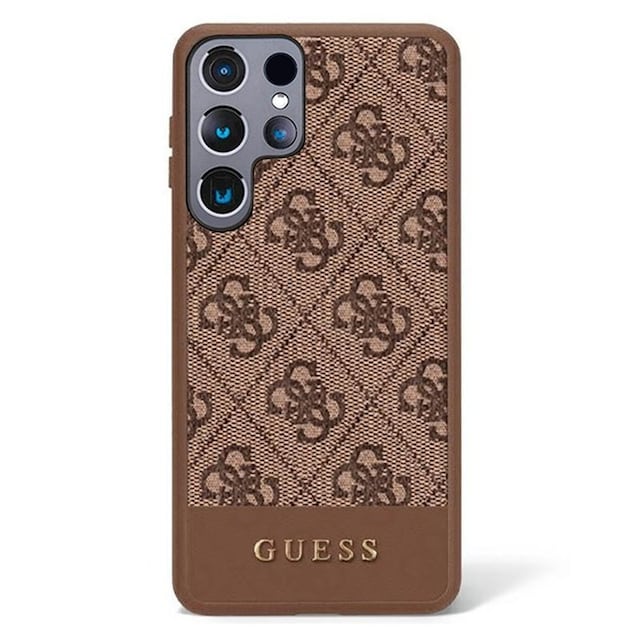 Guess Hardcase 4G stripe collection Samsung Galaxy S23 Ultra - Brun