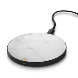 Marie Wolt trådløs oplader - White Marble/Black