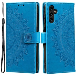 SKALO Samsung A54 5G Mandala Flip Cover - Blå