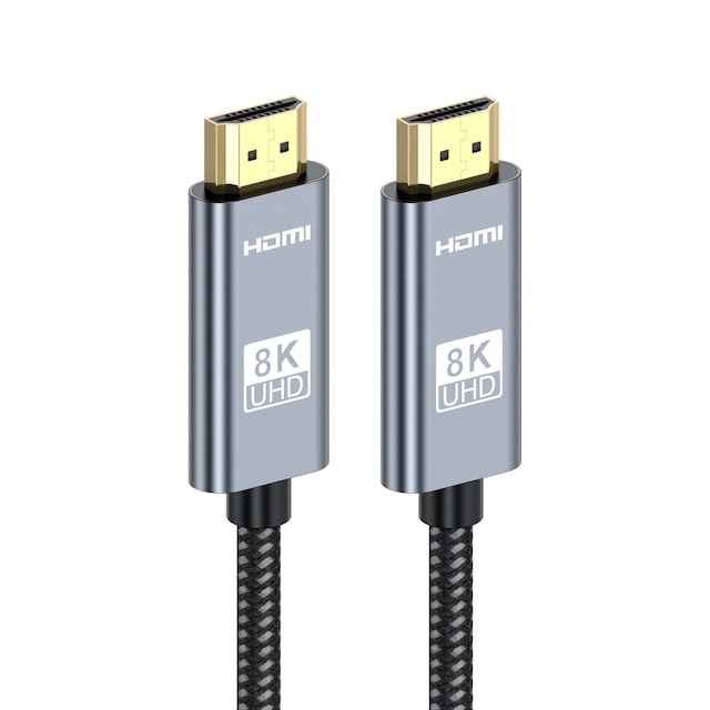 HDMI-kabel 8K ved 60Hz 4K ved 120Hz med guldbelagt stik 3 m