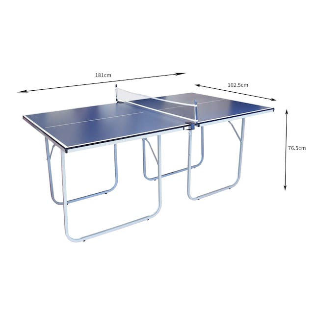 Foldbart bordtennisbord Blå