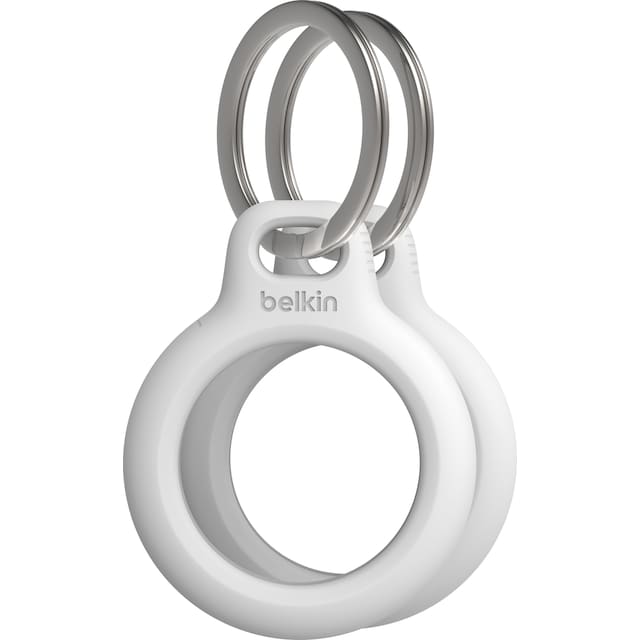 Belkin Secure AirTag holder med nøglering 2stk (hvid)