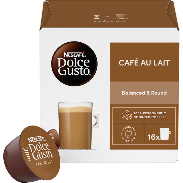 Nescafè Dolce Gusto Cafe au Lait kapsler (16 stk)