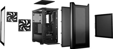 Be quiet! PURE BASE 501 Airflow Window PC-kabinet (sort)