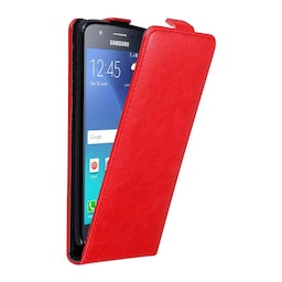Samsung Galaxy J5 2015 Pungetui Flip Cover (Rød)