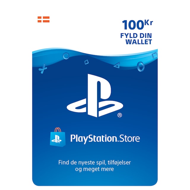PlayStation Store PSN gavekort 100 DKK