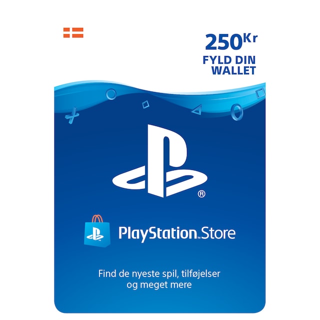 PlayStation Store PSN gavekort 250 DKK