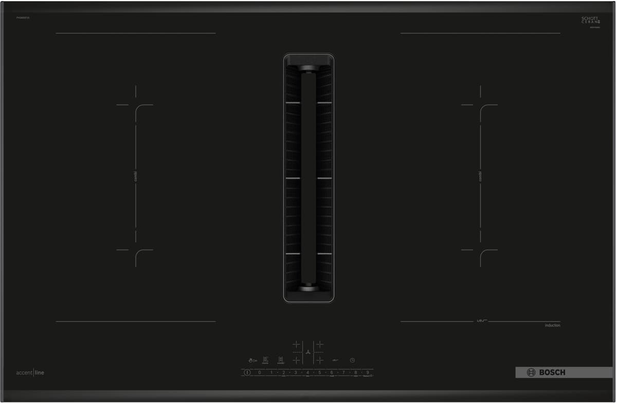 Bosch induktionskogeplade PVQ895F25E indbygget