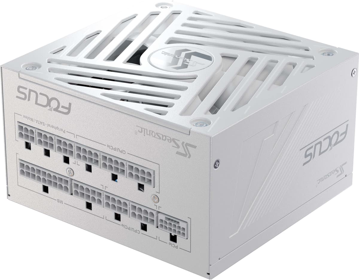 Seasonic FOCUS GX-850 (ATX 3) WHITE 850W strømforsyning