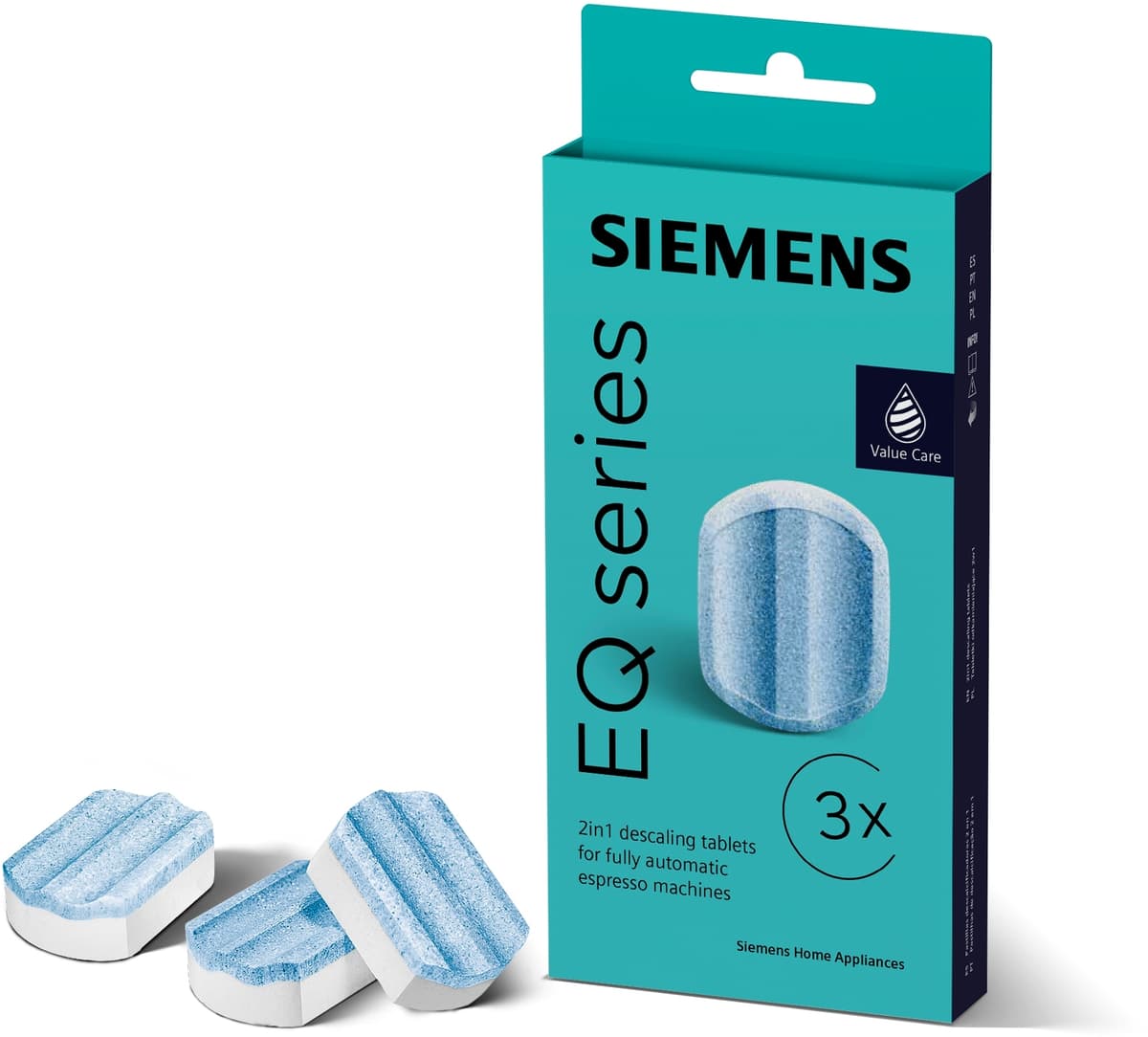 Siemens Espresso EQ Series Calc’nClean afkalkningstabletter TZ80002B