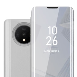 OnePlus 7T Pungetui Cover Case (Sølv)