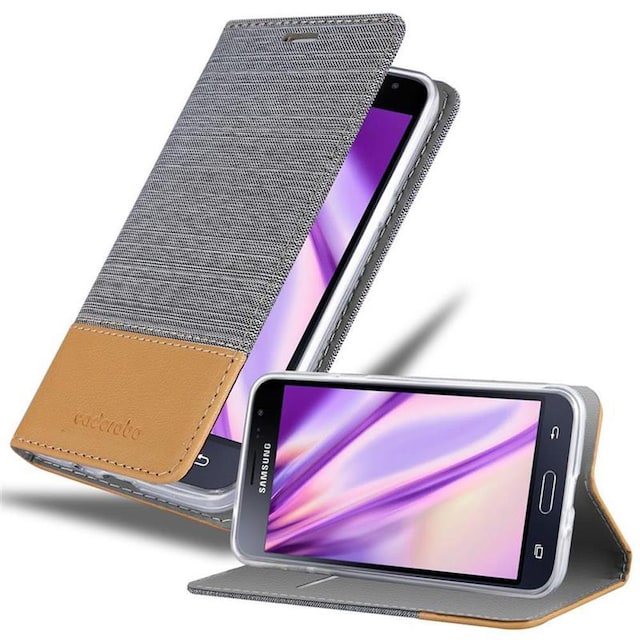 Samsung Galaxy J3 2016 Pungetui Cover Case (Grå)
