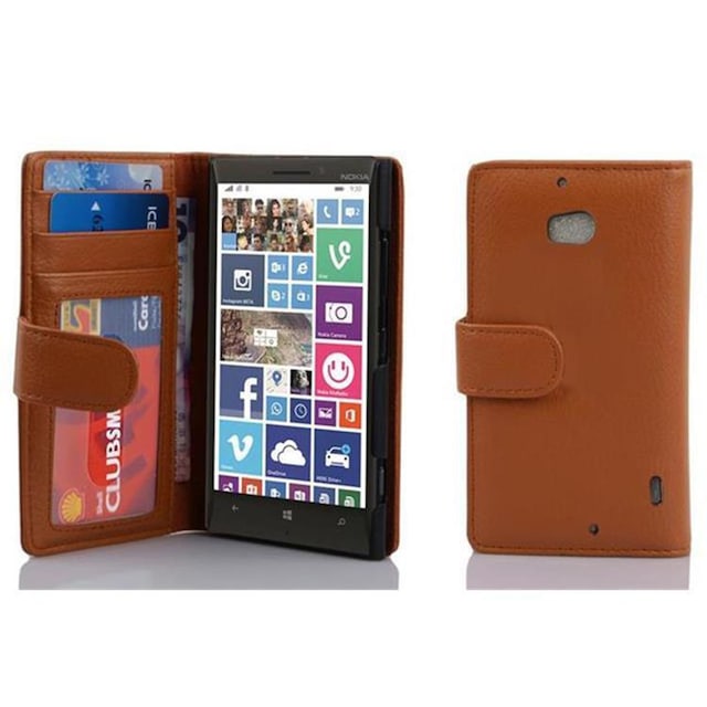 Nokia Lumia 929 / 930 Pungetui Cover (Brun)