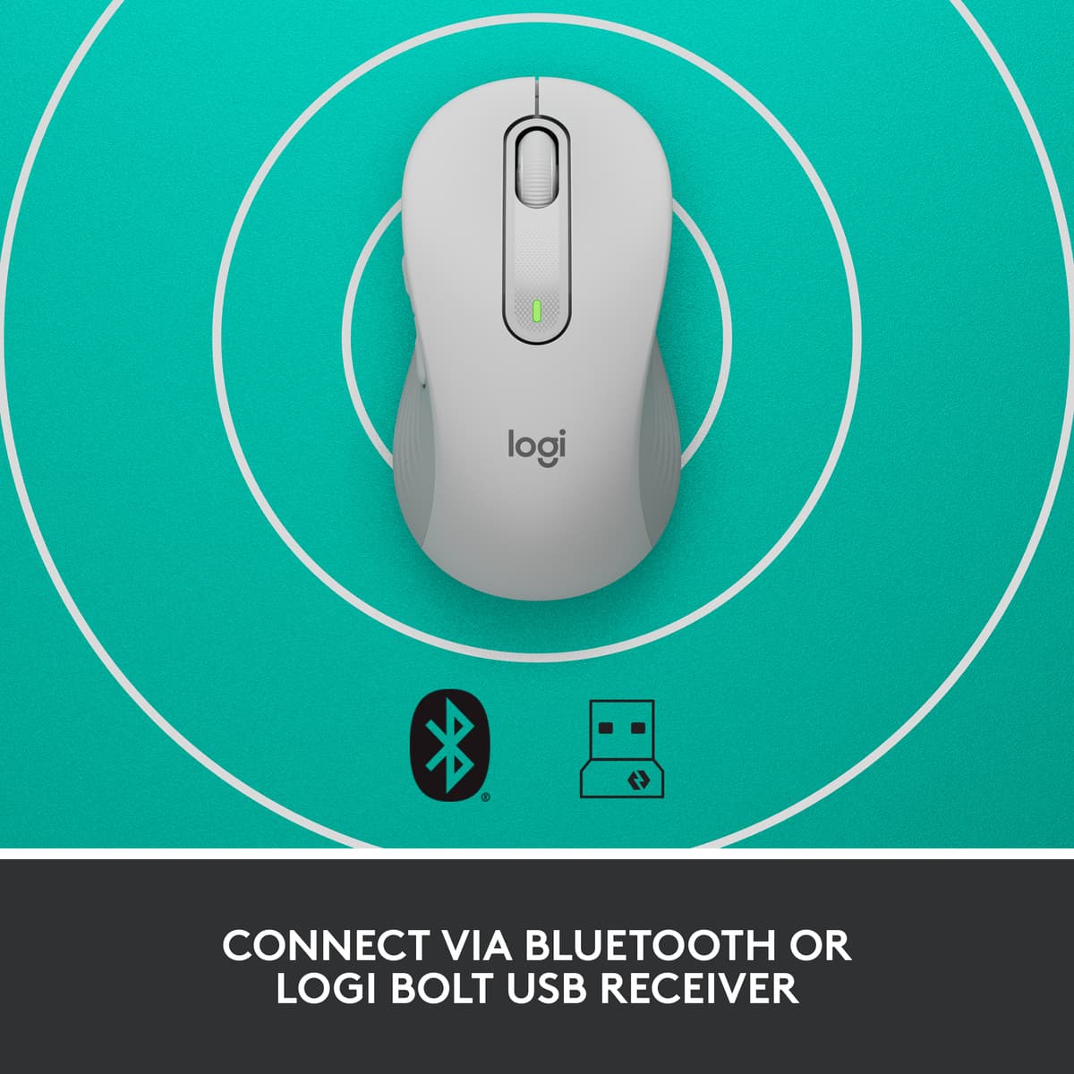 Logitech Signature M650 Wireless Mouse (hvid)