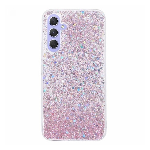 Nordic Covers Samsung Galaxy A34 5G Cover Sparkle Series Blossom Pink