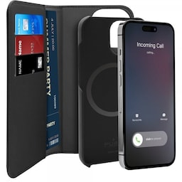 Puro iPhone 14 Pro Max Etui Detachable MagSafe Wallet Case Sort