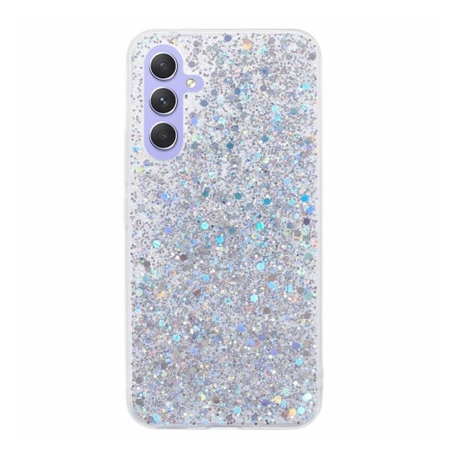 Nordic Covers Samsung Galaxy A34 5G Cover Sparkle Series Stardust Silver