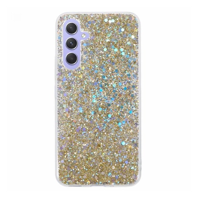 Nordic Covers Samsung Galaxy A34 5G Cover Sparkle Series Citrine Gold