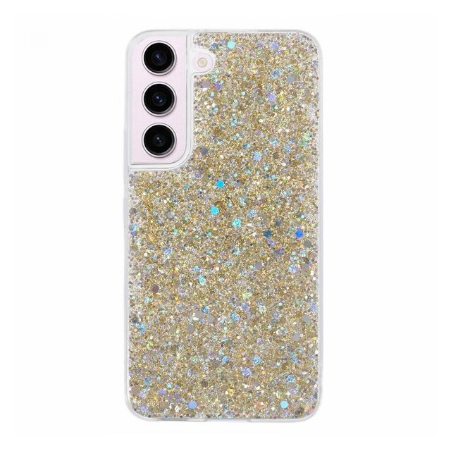 Nordic Covers Samsung Galaxy S22 Cover Sparkle Series Citrine Gold