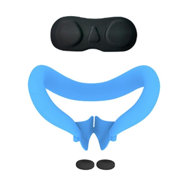 Meta Quest 3 Headset ansigtsmaske linsecover 2 rocker cap Blå