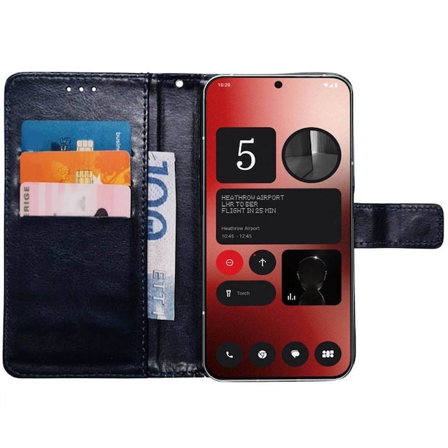 Wallet cover 3-kort Nothing Phone 2a - Mørkeblå