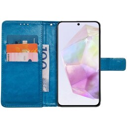 Wallet cover 3-kort Samsung Galaxy A35 - Lyseblå