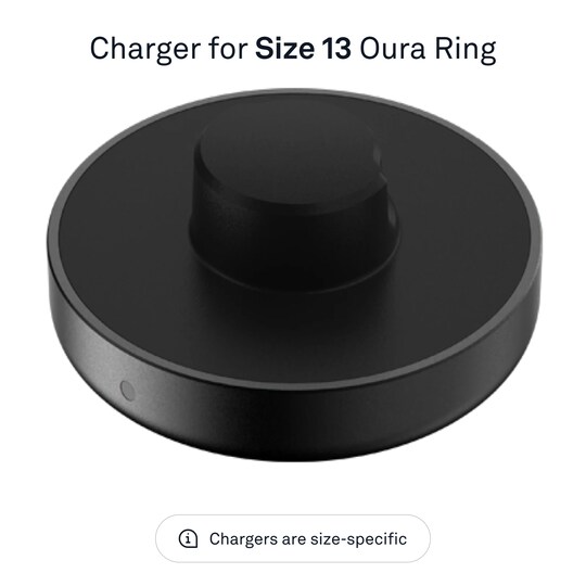 Oura Ring Gen3 oplader (størrelse 13)