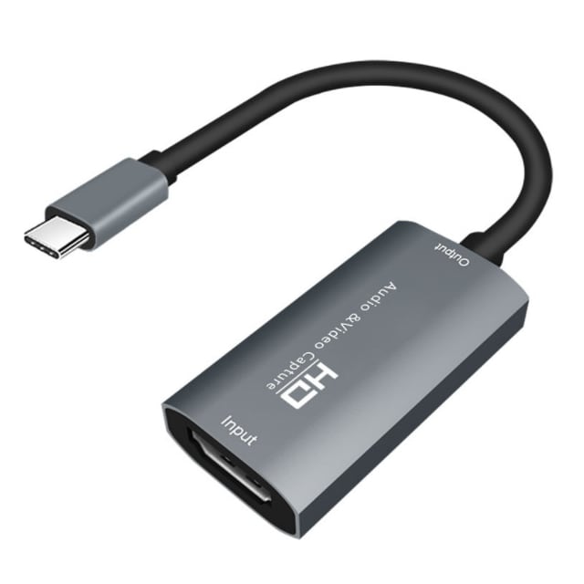Videooptagelseskort / USB-C til HDMI-kompatibel adapter