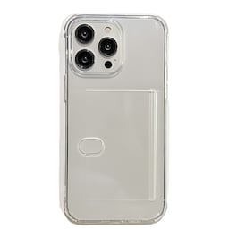 Transparent slot-kort pung etui til iPhone iPhone 14 Plus