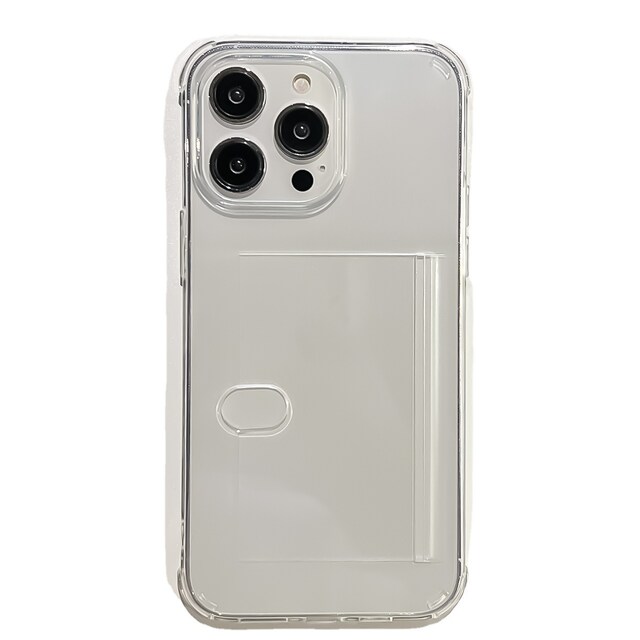 Transparent slot-kort pung etui til iPhone iPhone 14 Plus