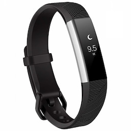 Fitbit Alta/HR armbånd i silikone - sportsmodel (S) - sort