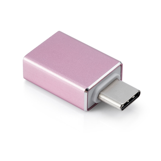 Adapter USB-C (han) til USB 3.0 (hun) Pink