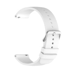 22 mm bløde silikone urremme til Huawei Watch3/GT 2/Samsung Galaxy Watch 3 Hvid