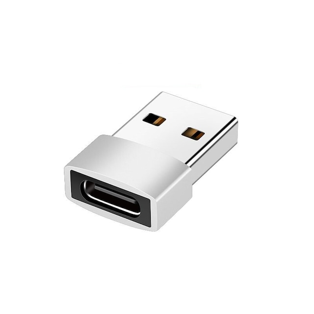 Adapter USB-C (hun) til USB-A 2.0 (han) Sølv