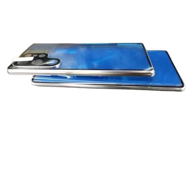 Magnetisk dobbeltsidet telefoncover i hærdet glas Sølv Samsung S22 Plus
