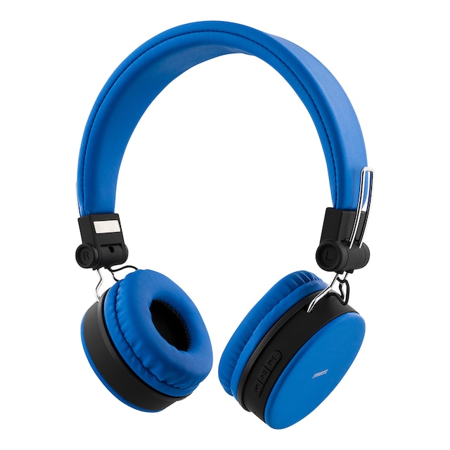 Foldbar on-ear BT headset, 3,5 mm, blå